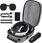 PSVR2 carrying case, you'll receive an adjustable shoulder strap, a charging cable for the PS5 VR2, two cable ties, a VR lens protection cover and a cleaning cloth, providing you with all the necessary accessories for your daily needs.